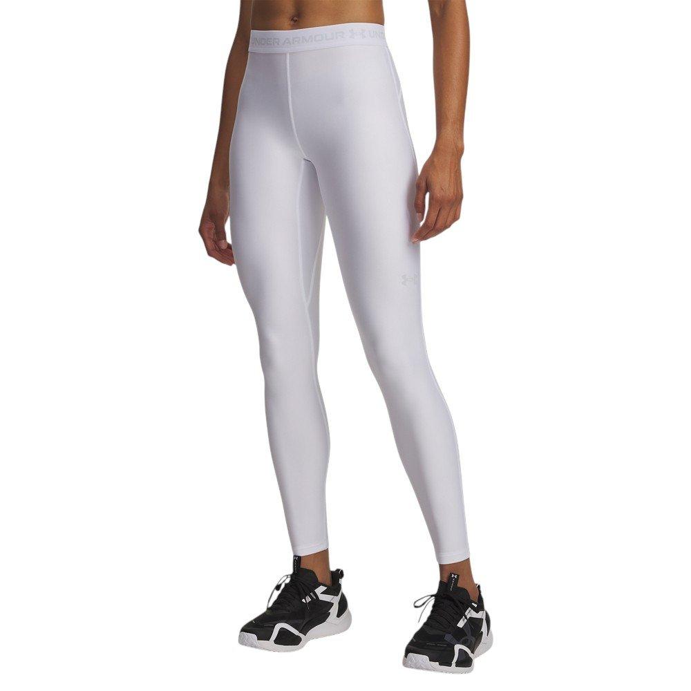 Under Armour Women's HeatGear Leggings - White/Grey - WHITE/GREY